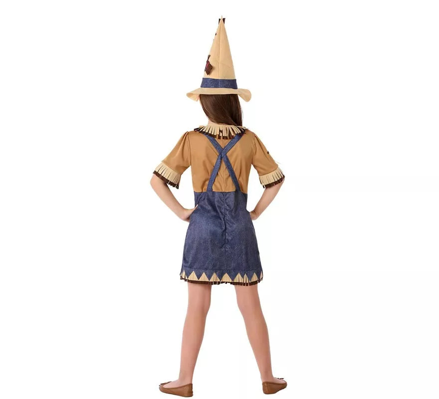 Translation missing: de.Disfraz de Espantapájaros con gorro para niña