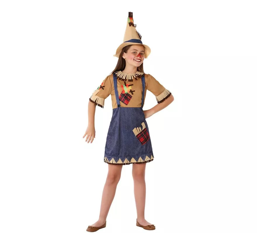 Translation missing: de.Disfraz de Espantapájaros con gorro para niña
