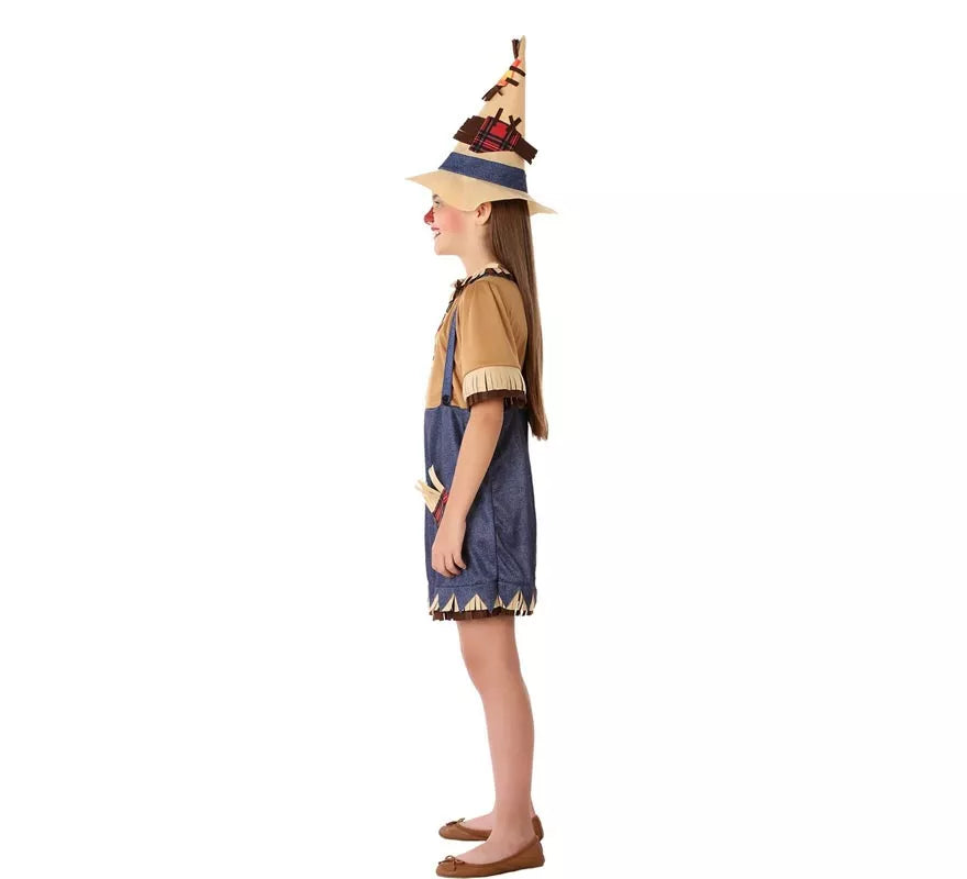 Translation missing: de.Disfraz de Espantapájaros con gorro para niña