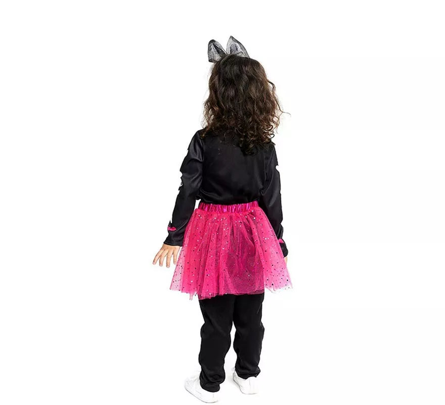 Translation missing: de.Disfraz de Esqueleto adorable con tutú fucsia para bebé y niña