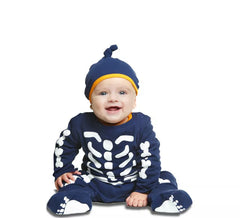 Blaues Skelett Kostüm für Babys