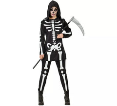 Damen Skelett Hoodie Kostüm