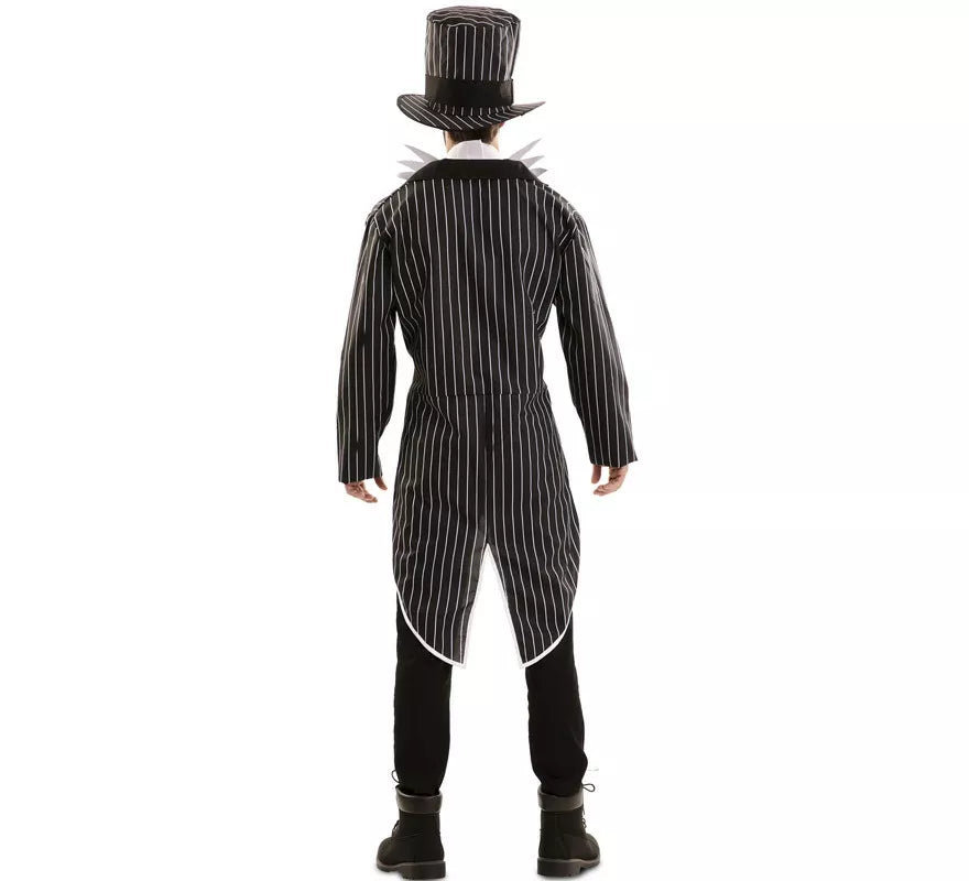 Translation missing: de.Disfraz de Esqueleto Elegante con sombrero para hombre