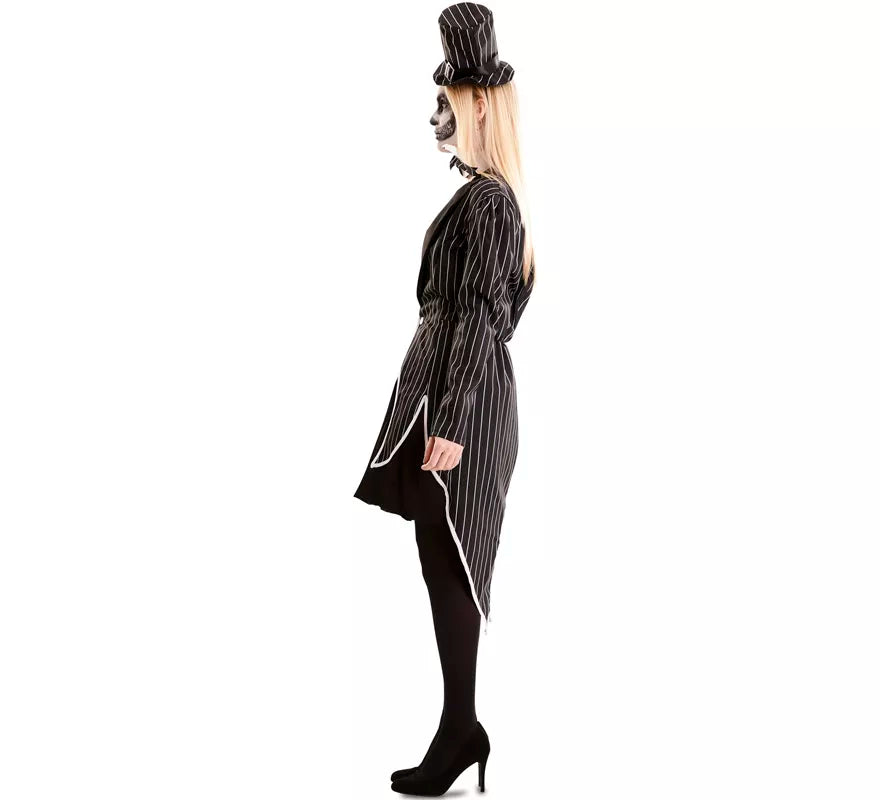 Translation missing: de.Disfraz de Esqueleto Elegante con sombrero para mujer