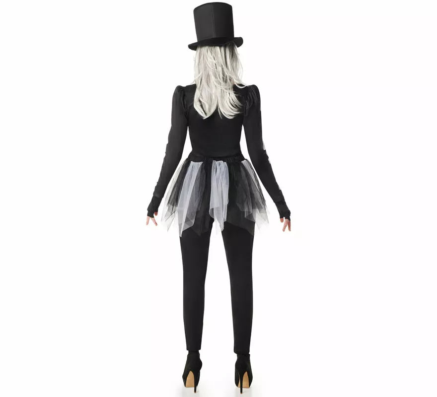 Translation missing: de.Disfraz de Esqueleto Elegante con Sombrero para mujer