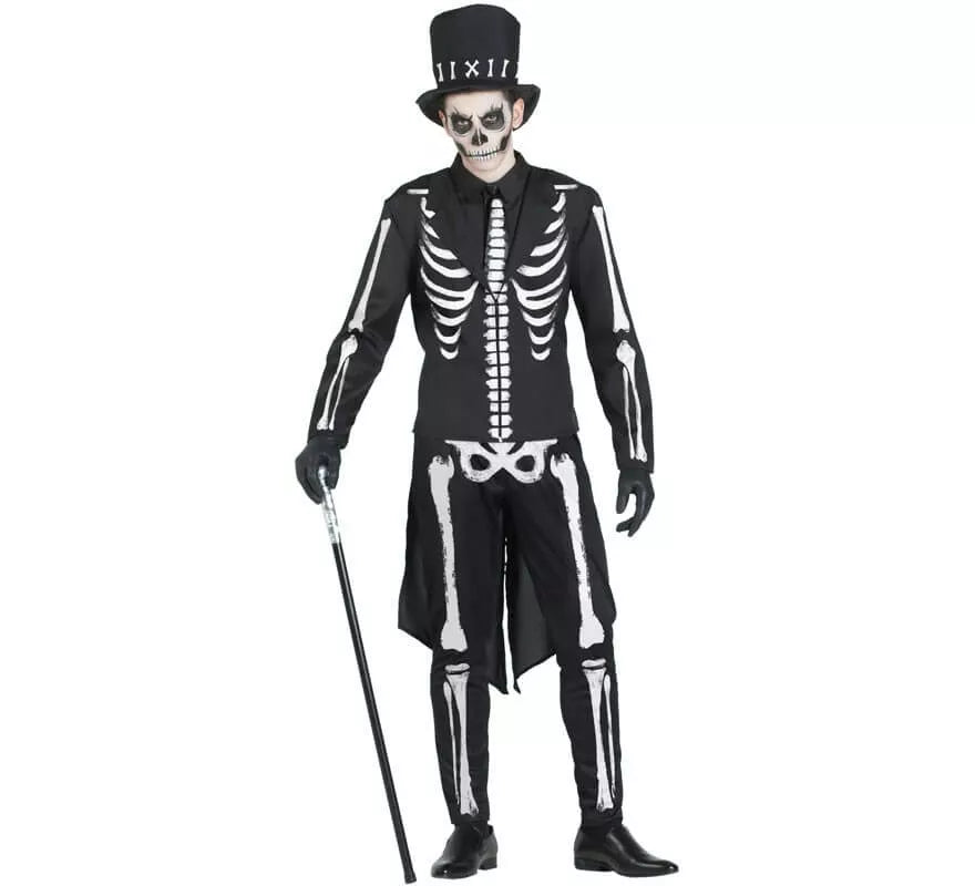 Translation missing: de.Disfraz de Esqueleto Elegante para hombre