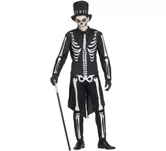 Elegantes Herren Skelett Kostüm