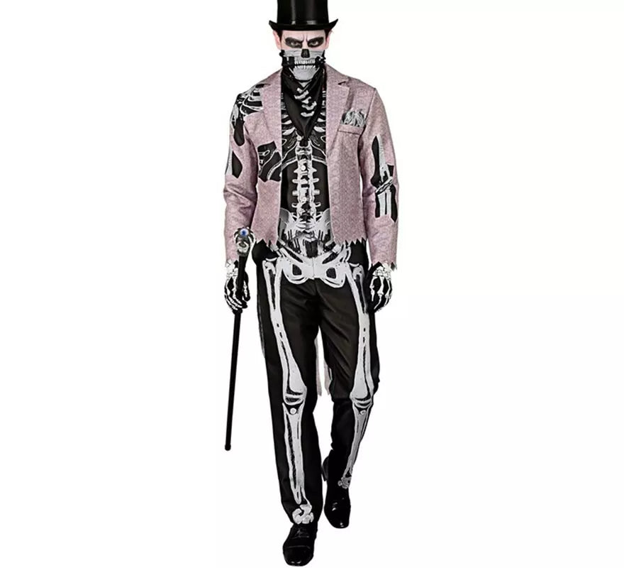 Translation missing: de.Disfraz de Esqueleto Elegante para hombre