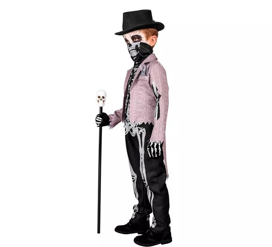 Disfraz de Esqueleto Elegante para niño