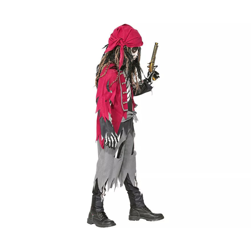 Translation missing: de.Disfraz de Esqueleto Grumete Pirata para niños
