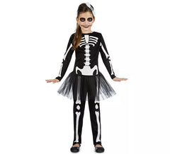 Tutu Skeleton Kostüm für Mädchen
