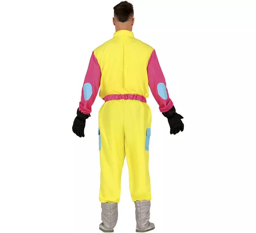 Translation missing: de.Disfraz de Esquiador amarillo para hombre