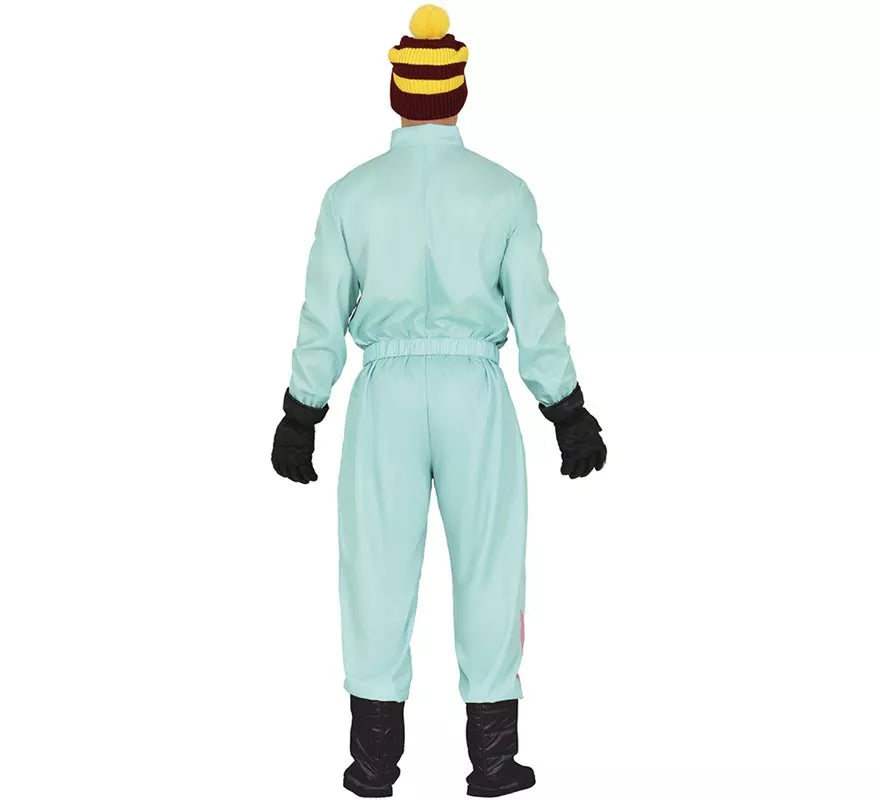 Translation missing: de.Disfraz de Esquiador azul para hombre