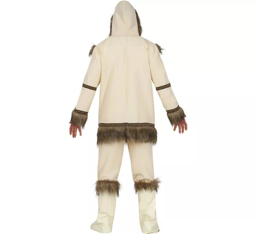 Translation missing: de.Disfraz de Esquimal Blanco para hombre