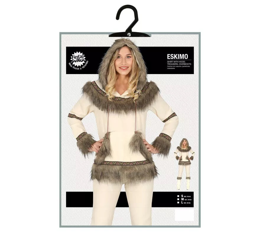 Translation missing: de.Disfraz de Esquimal Blanco para mujer
