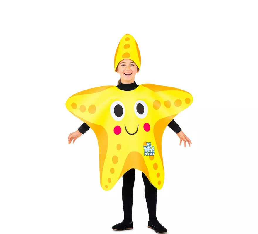 Translation missing: de.Disfraz de Estrella de Mar Amarilla para bebé y niños