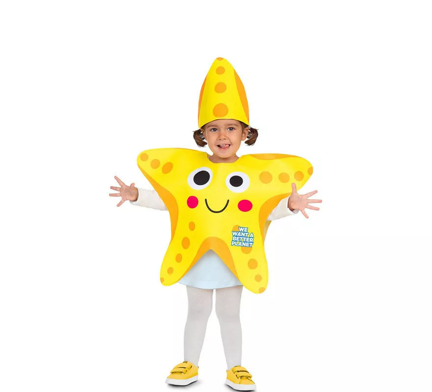 Translation missing: de.Disfraz de Estrella de Mar Amarilla para bebé y niños