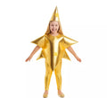 Disfraz de Estrella de Navidad color Oro para niños