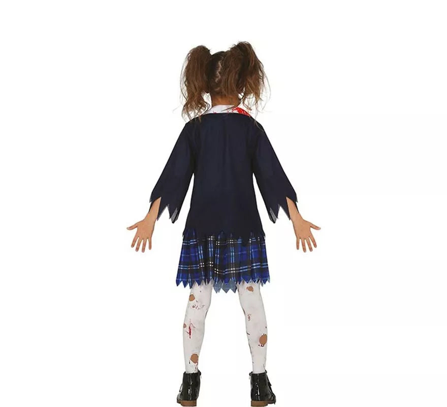 Translation missing: de.Disfraz de Estudiante de Secundaria Zombie para niña