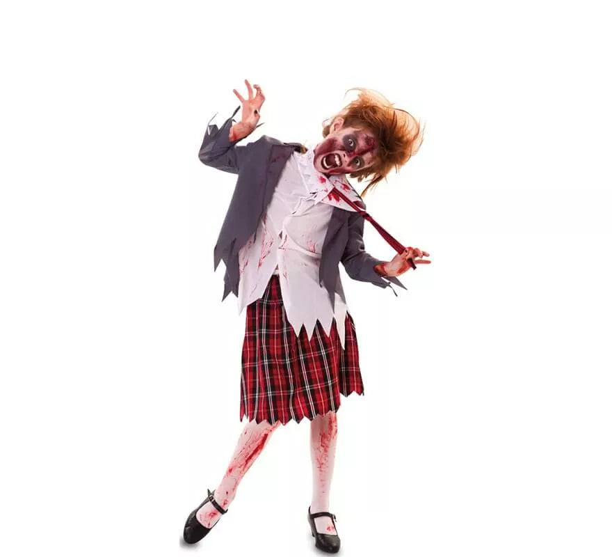 Translation missing: de.Disfraz de Estudiante Zombie para niña