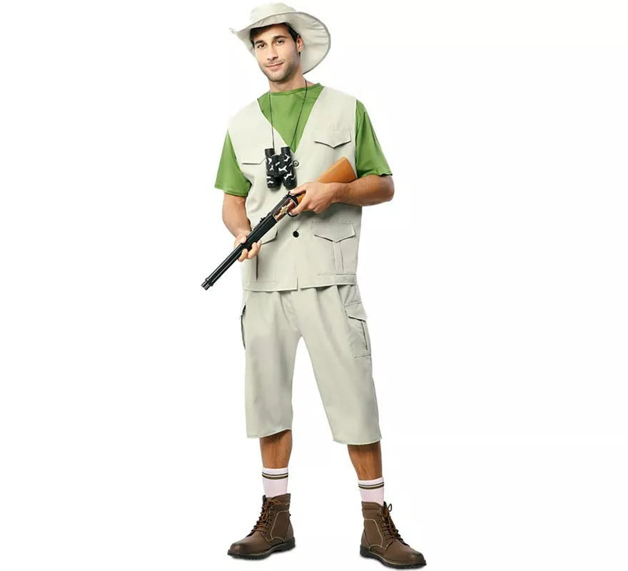 Translation missing: de.Disfraz de Explorador de la Naturaleza con sombrero para hombre