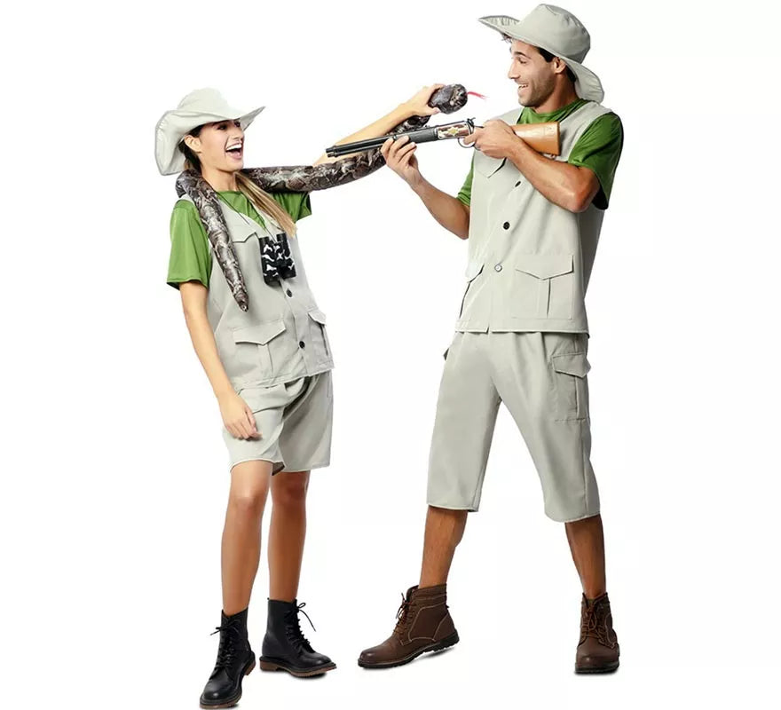 Translation missing: de.Disfraz de Explorador de la Naturaleza con sombrero para hombre