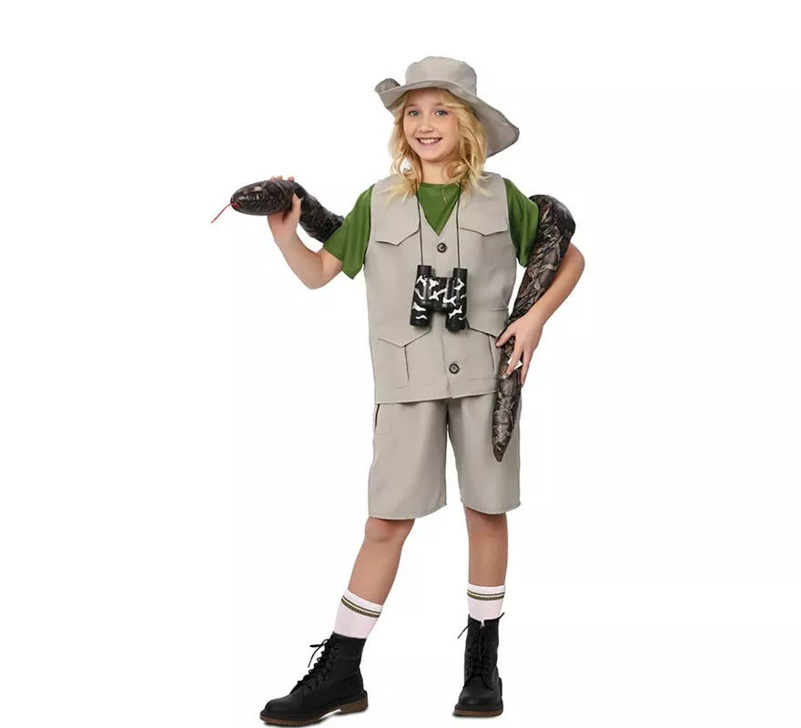 Translation missing: de.Disfraz de Explorador de la Naturaleza con sombrero para niño