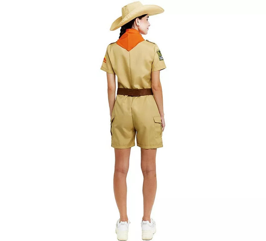 Translation missing: de.Disfraz de Exploradora clásica con cinturón para mujer