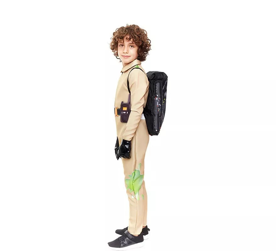 Disfraz de Exterminador de Fantasmas beige para niño