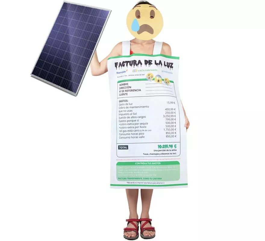 Translation missing: de.Disfraz de Factura de la Luz para adultos