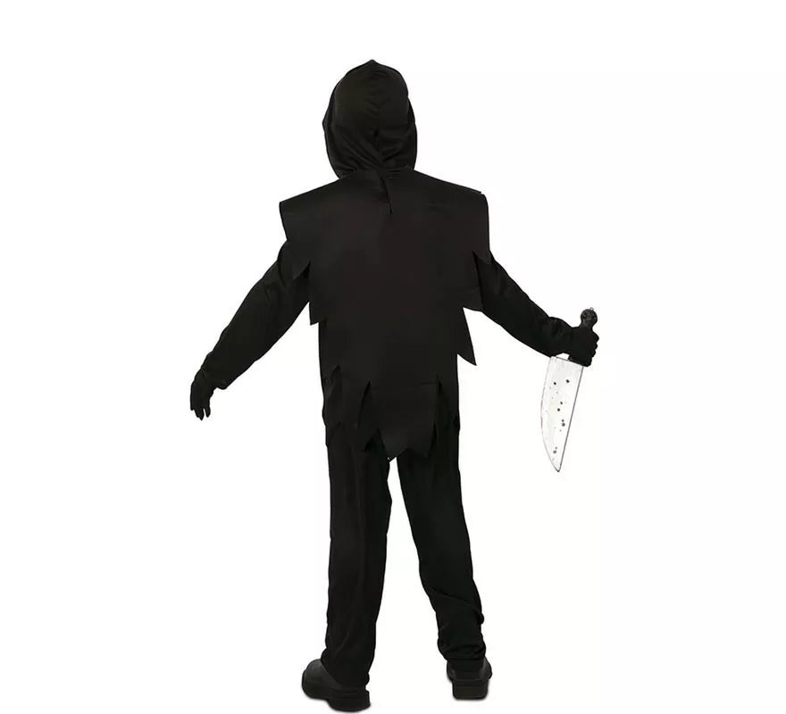 Disfraz de Fantasma Asesino rojo con máscara para niño