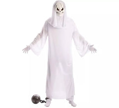 Weißes Geisterkostüm mit Maske für Herren