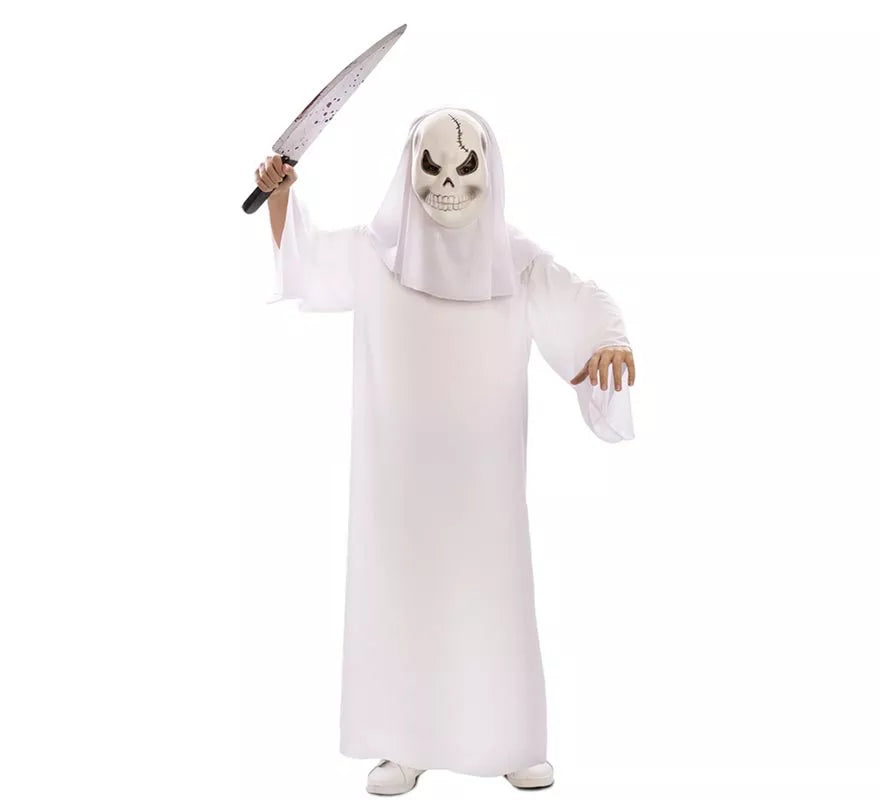 Translation missing: de.Disfraz de Fantasma blanco con Máscara para niño