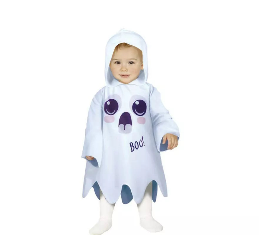 Translation missing: de.Disfraz de Fantasma Boo blanco para bebé