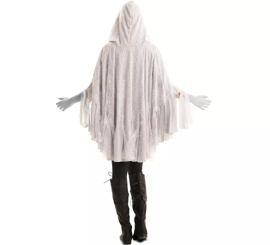 Disfraz de Fantasma con Poncho para mujer