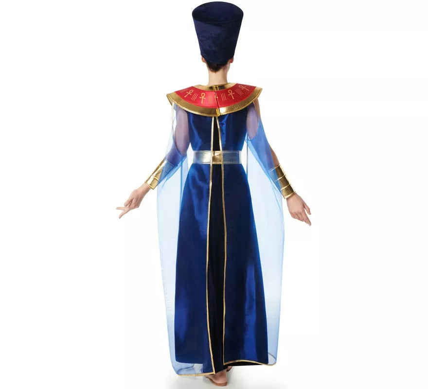 Translation missing: de.Disfraz de Faraona Egipcia azul para mujer