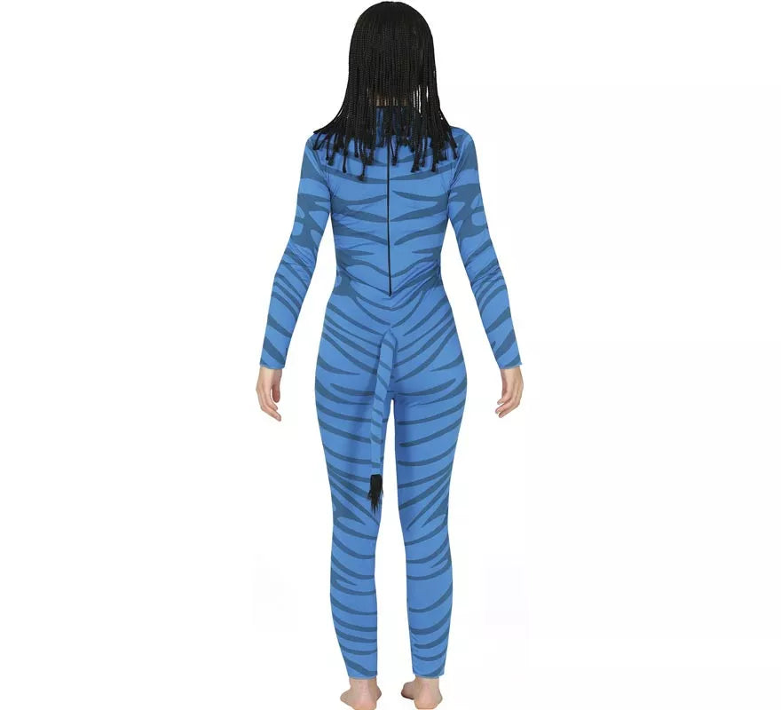 Translation missing: de.Disfraz de Felina Azul Extraterreste para mujer