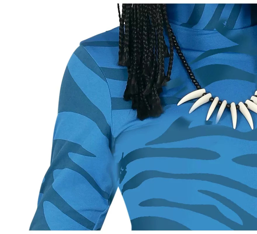 Translation missing: de.Disfraz de Felina Azul Extraterreste para mujer