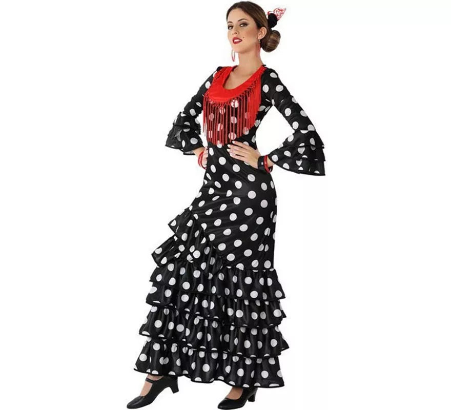 Translation missing: de.Disfraz de Flamenca Negro para mujer