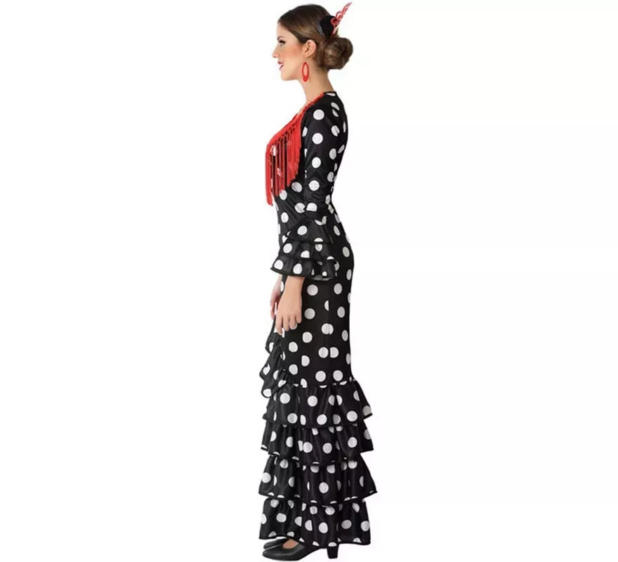Translation missing: de.Disfraz de Flamenca Negro para mujer
