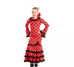 Red Flamenco-Kostüm für Mädchen