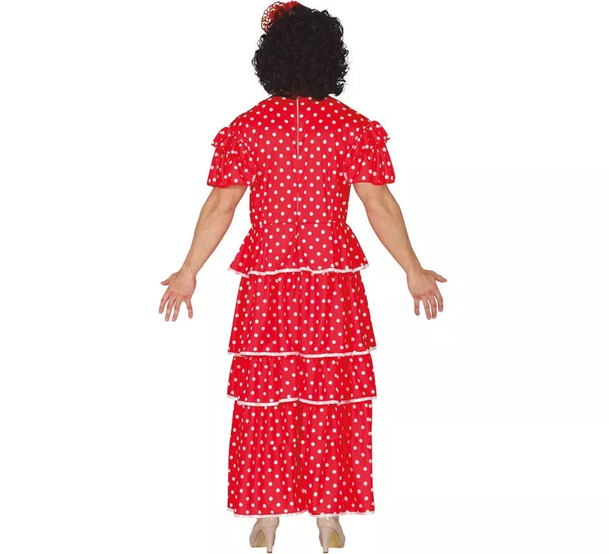 Translation missing: de.Disfraz de Flamenca Rojo a Lunares para hombre