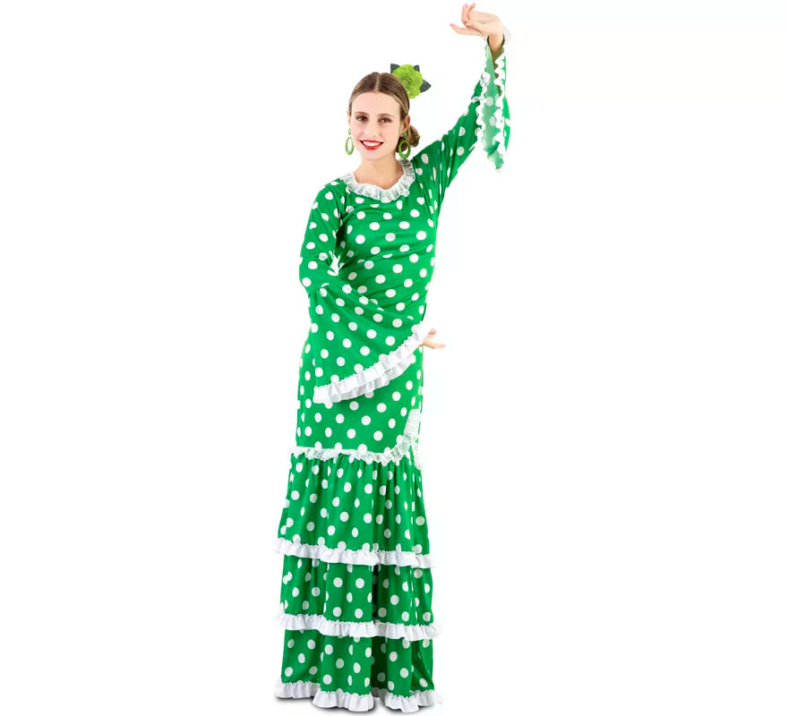 Translation missing: de.Flamenca Verde con lunares para mujer