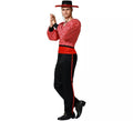 Disfraz de Flamenco rojo y negro para hombre