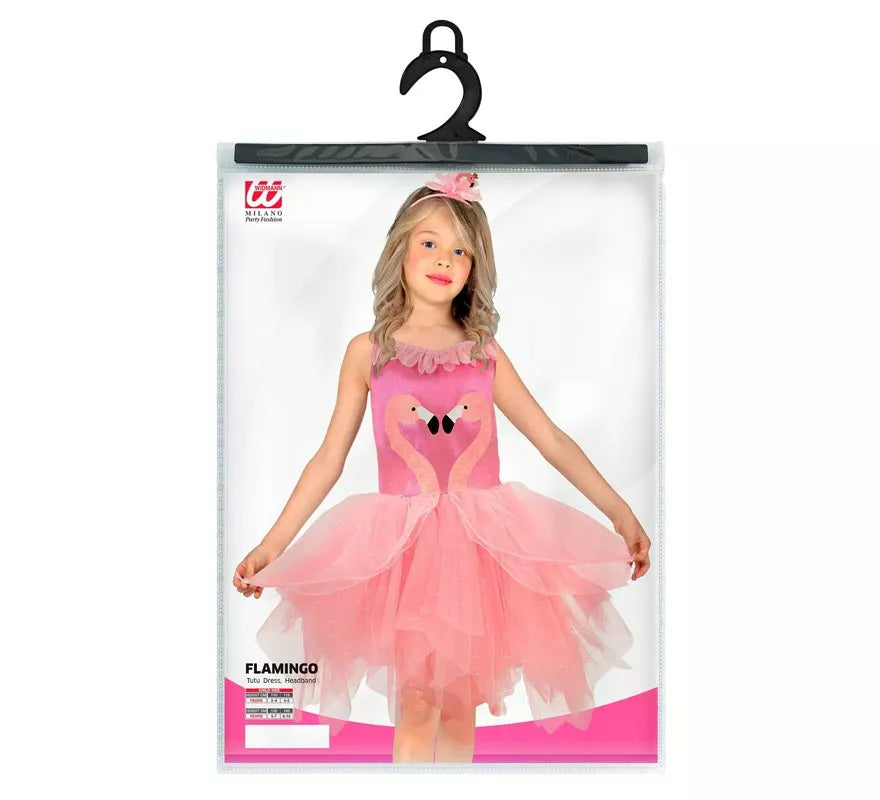 Translation missing: de.Disfraz de Flamencos rosa para niña