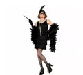 Disfraz de Flapper de los años 20 negro para mujer