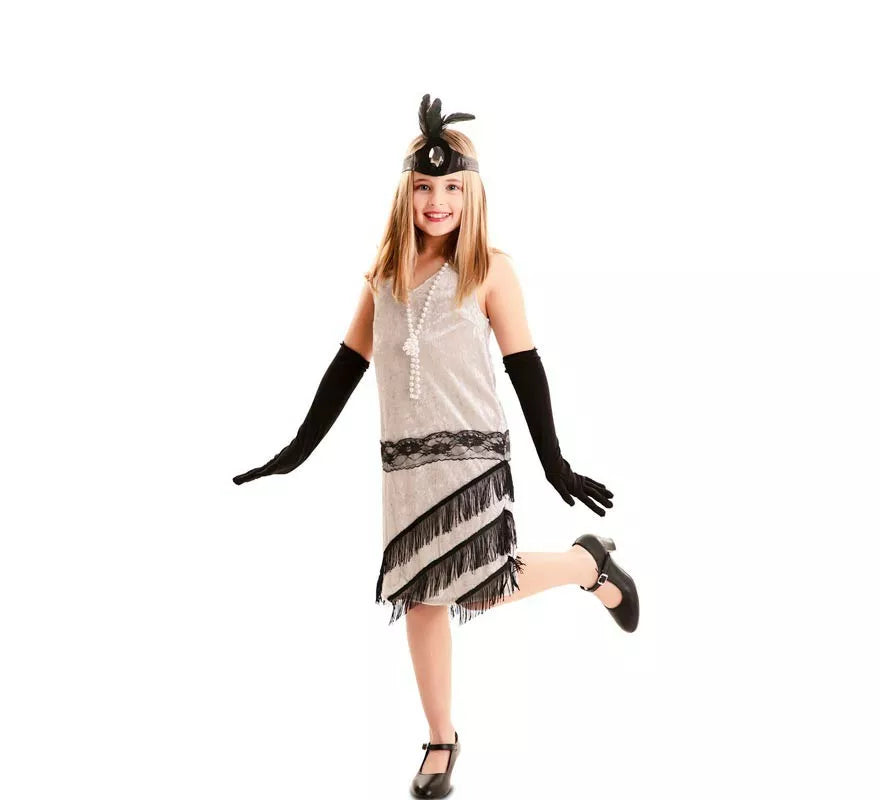 Translation missing: de.Disfraz de Flapper de los años 20 para niña