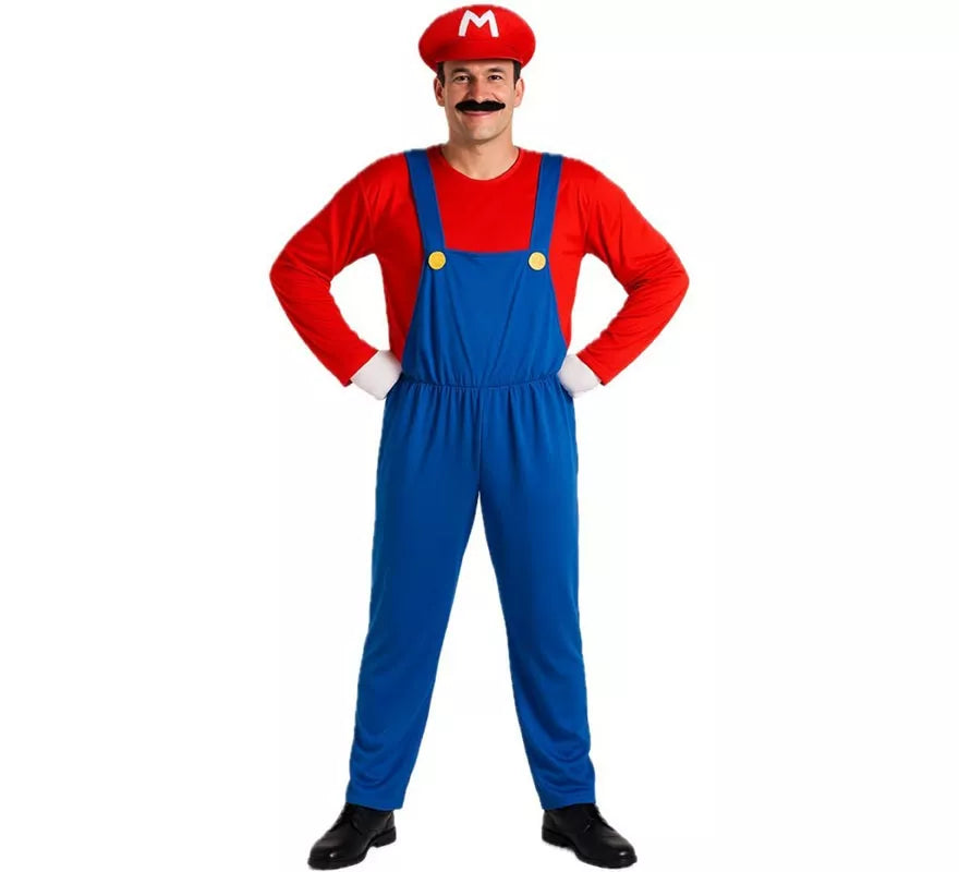 Translation missing: de.Disfraz de Fontanero de Videojuego para hombre