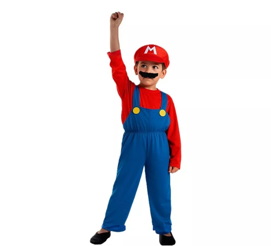 Translation missing: de.Disfraz de Fontanero de Videojuego para niño