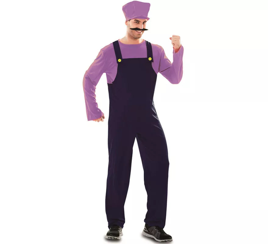 Translation missing: de.Disfraz de Fontanero Morado para hombre